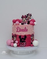 Minnie mouse theme cake