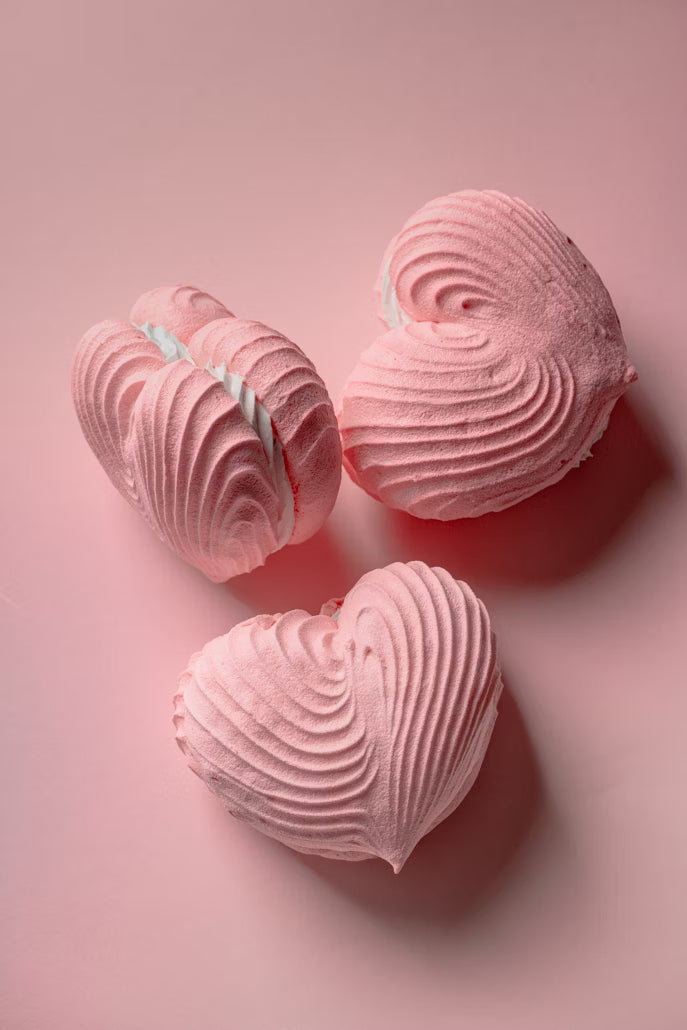 Retro Heart cakes