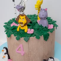 Safari theme cake