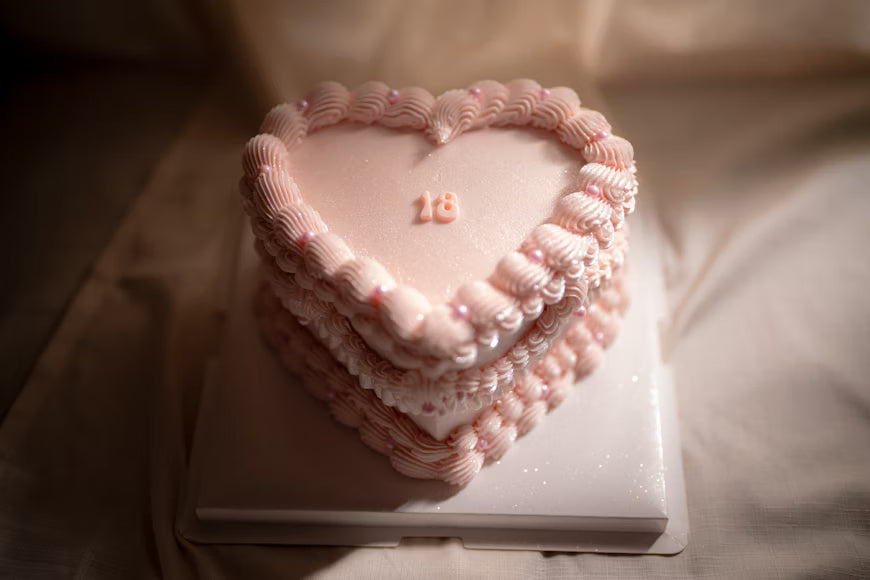 Retro Heart Cakes